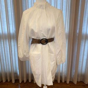 Marni White Belted Blazer